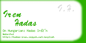 iren hadas business card